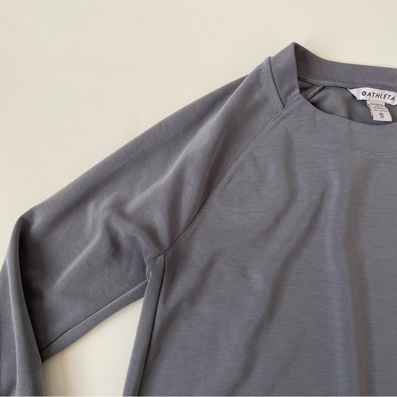 Athleta Seasoft Crewneck Sweatshirt in COSMOS gray blue, Size XS - Picture 6 of 16